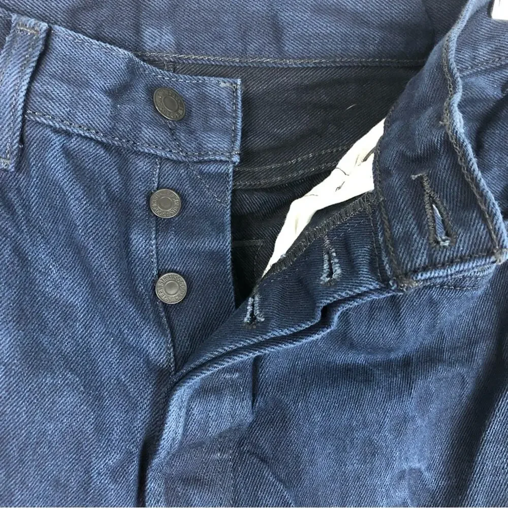 Levi Strauss 501 button fly dark wash jeans W32 L36